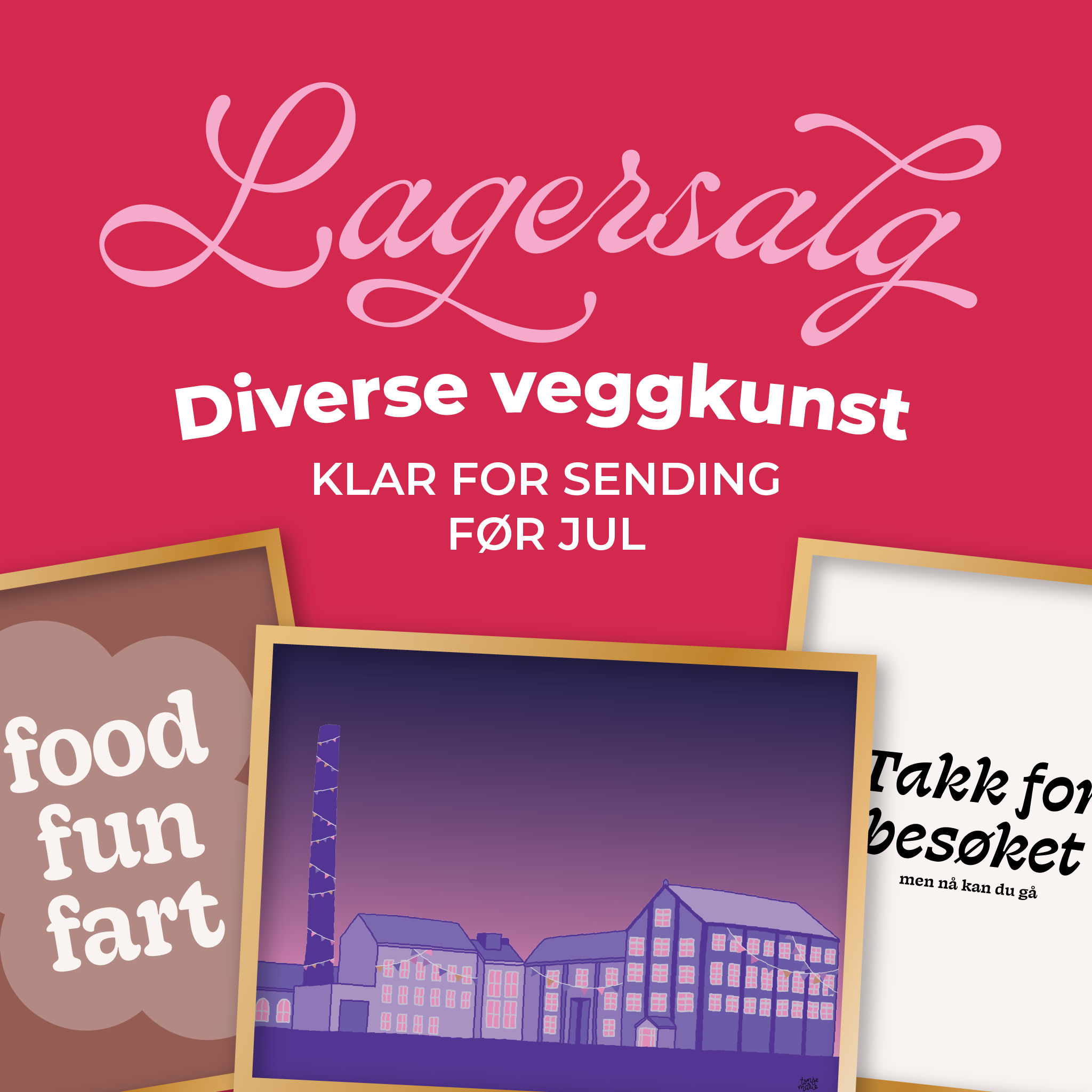 Lagersalg: Diverse veggkunst image 0