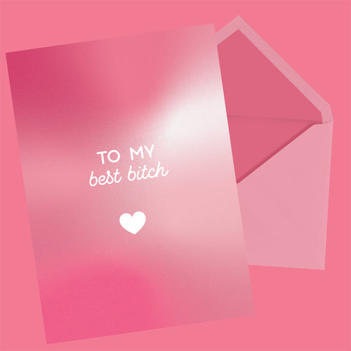 Best Bitch - Valentines-kort image 1