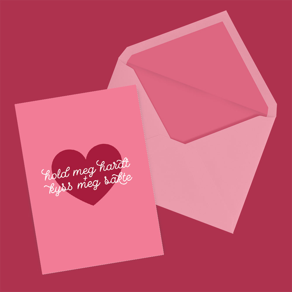 Hold meg hardt - Valentines-kort image 0