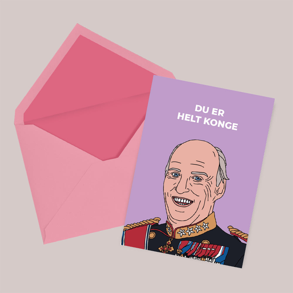 Helt konge - Valentines-kort image 0