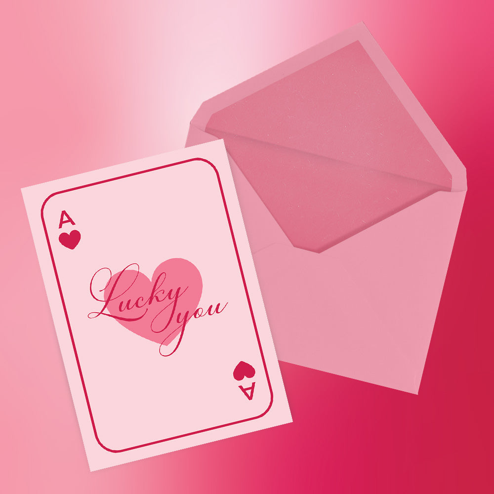 Lucky you - Valentines-kort image 0
