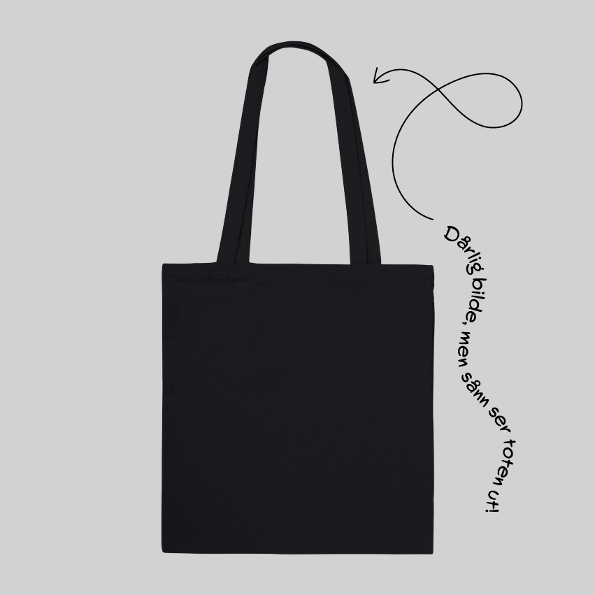 Beklager forsinkelsen-totebag image 3