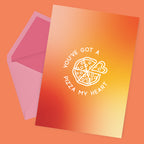 Pizza My Heart - Valentines-kort image 1