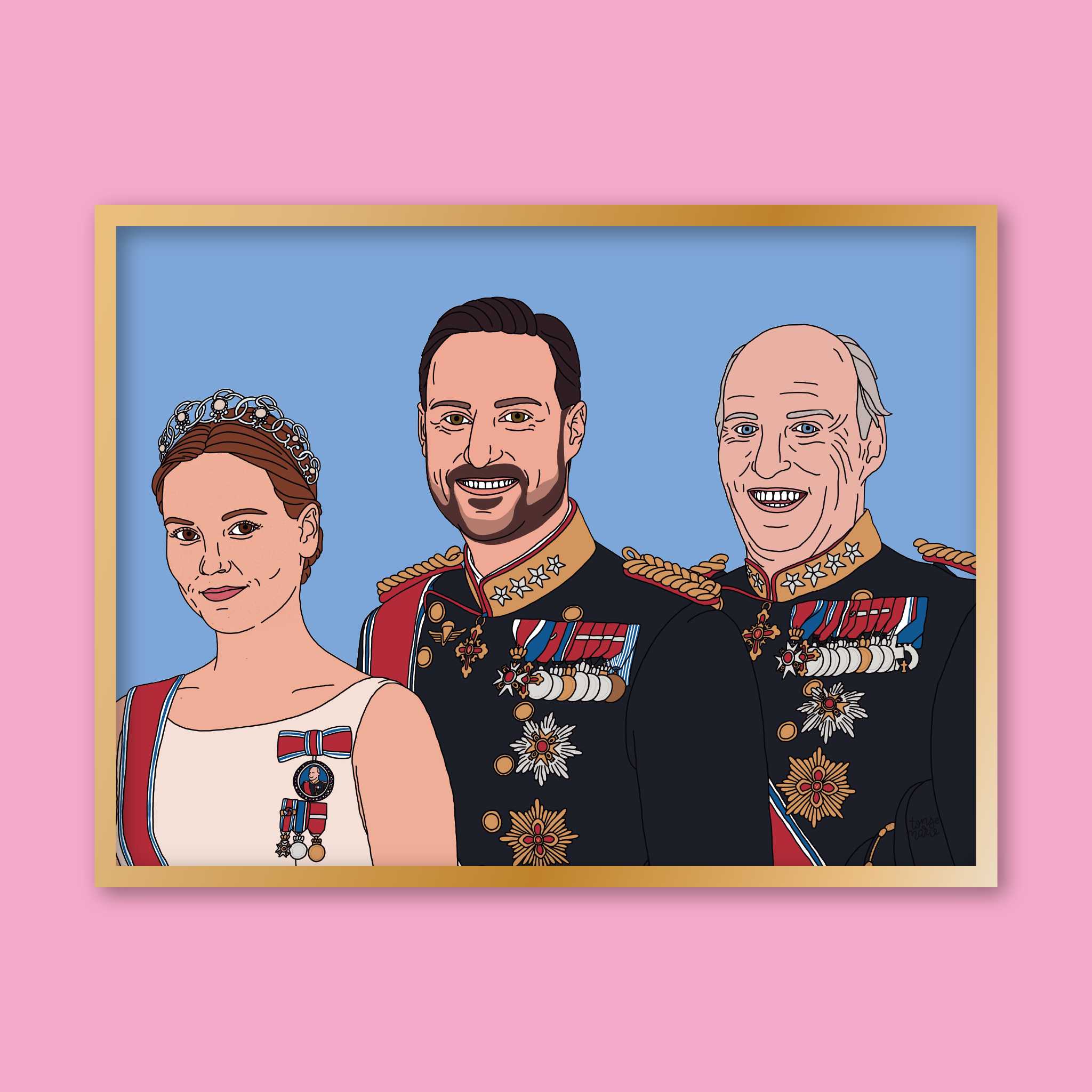 Lagersalg: Kongelige portrett