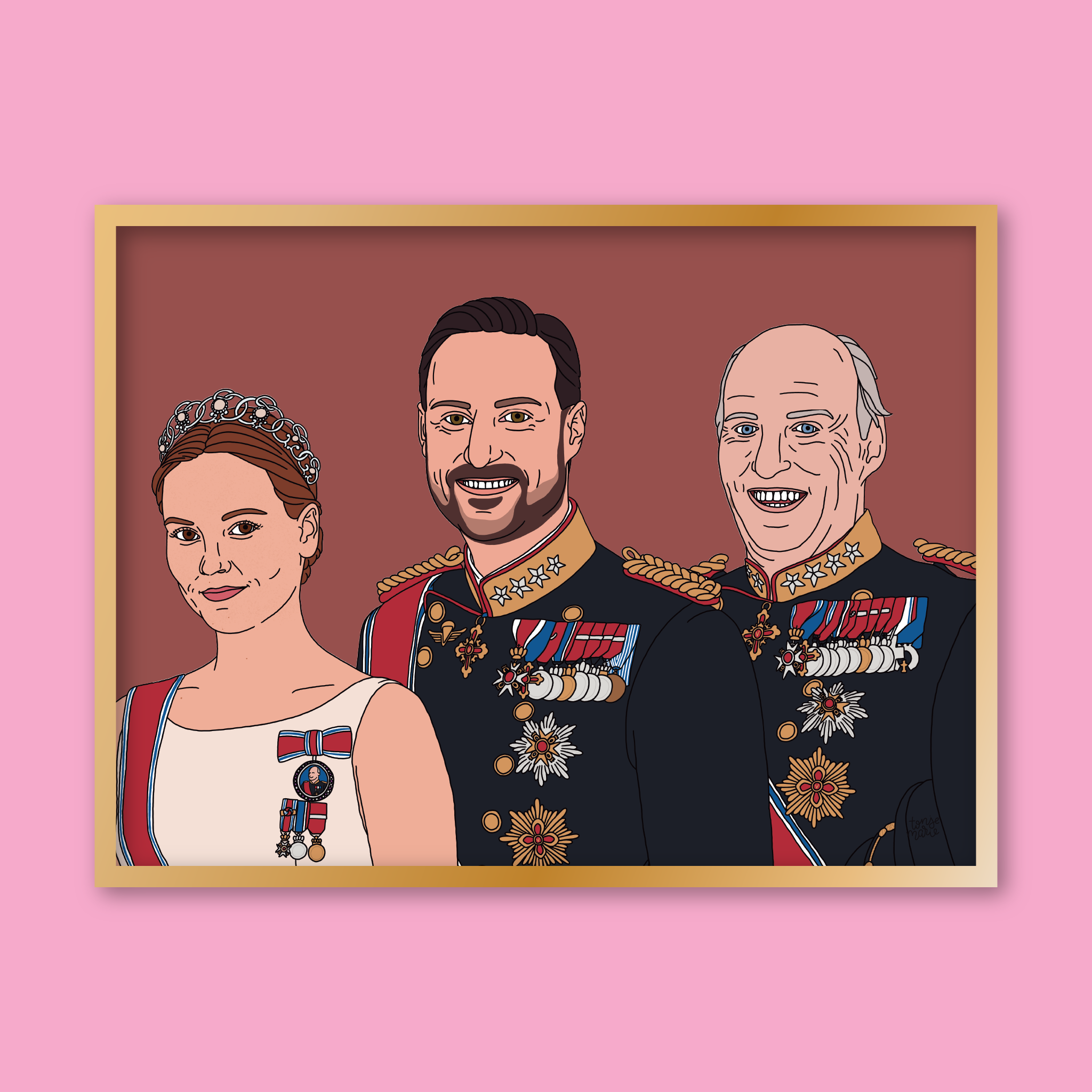 Lagersalg: Kongelige portrett