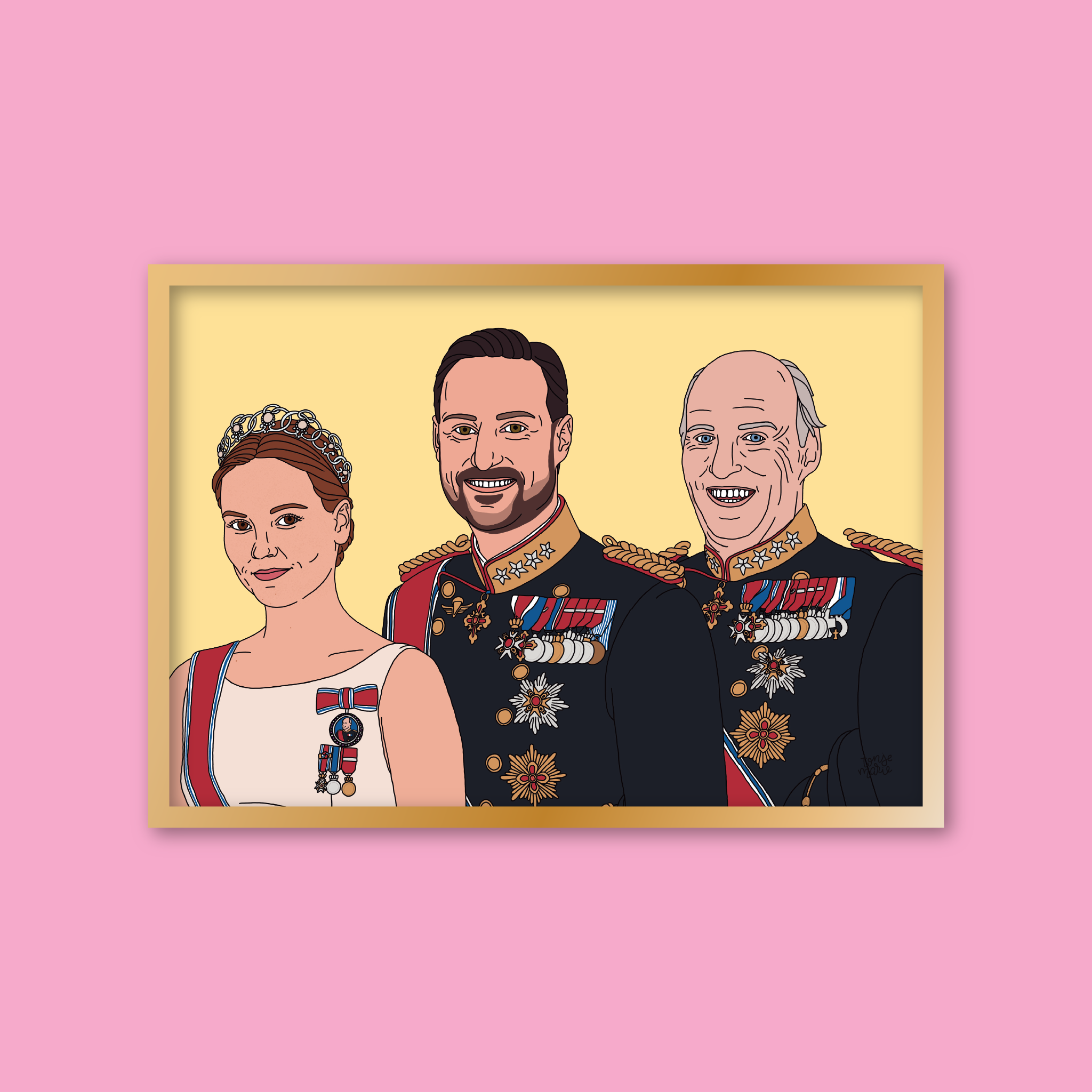 Lagersalg: Kongelige portrett