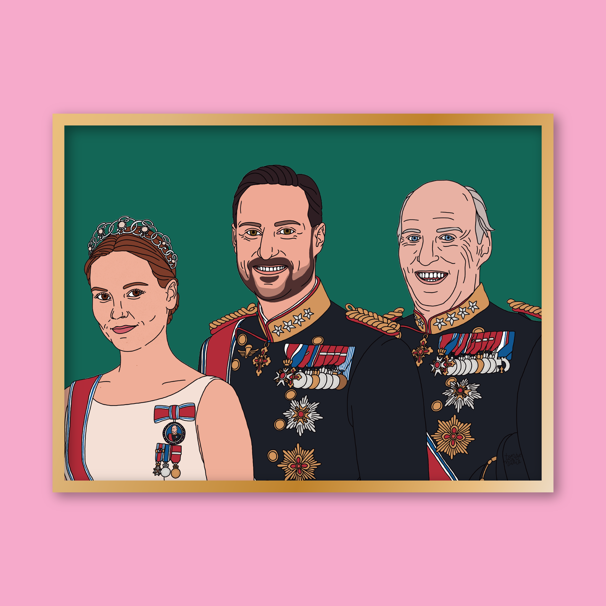 Lagersalg: Kongelige portrett