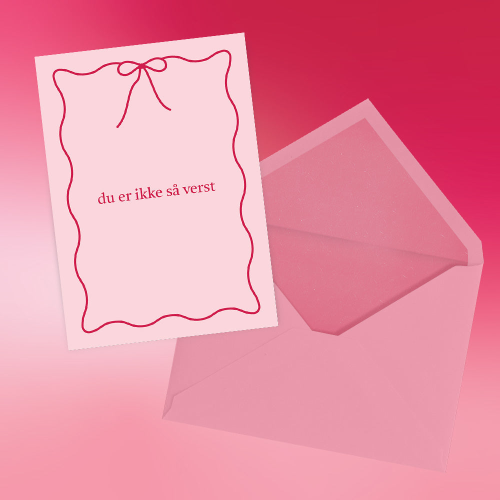 Ikke så verst - Valentines-kort image 0