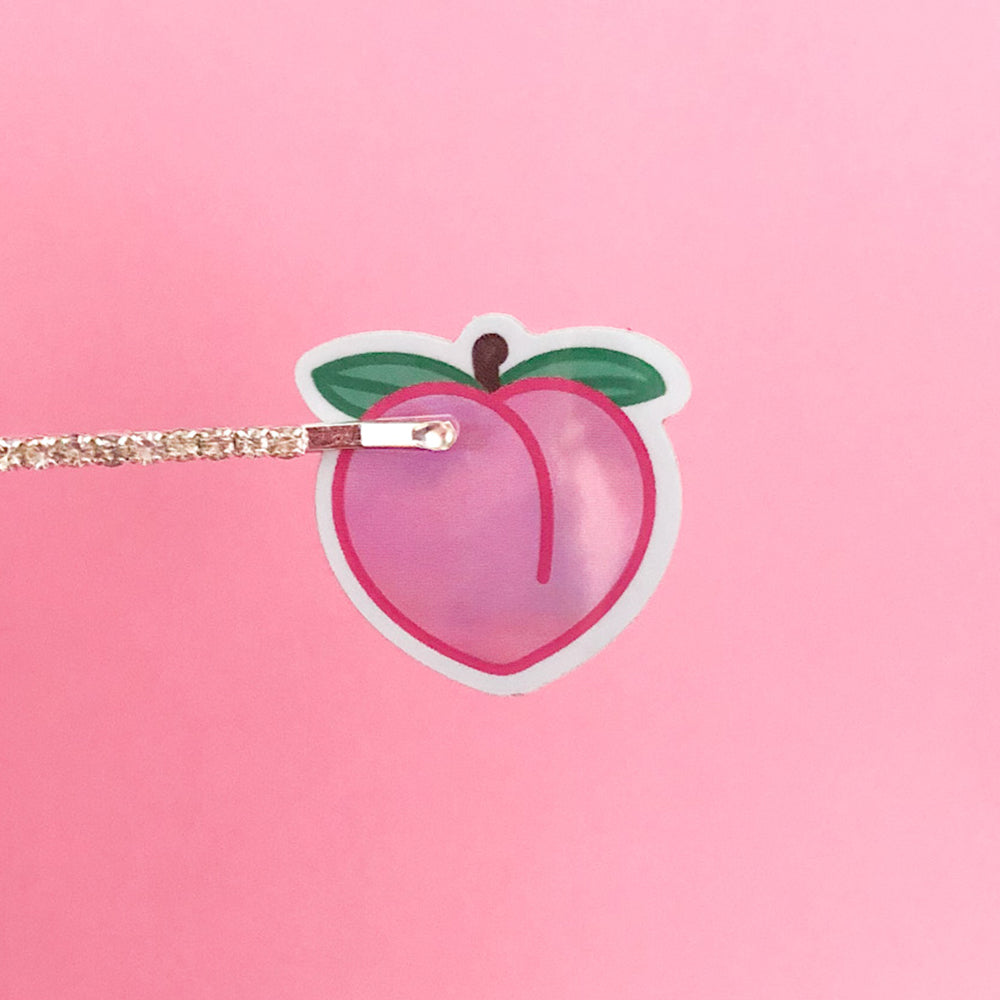 Fersken - holografisk klistremerke image 0