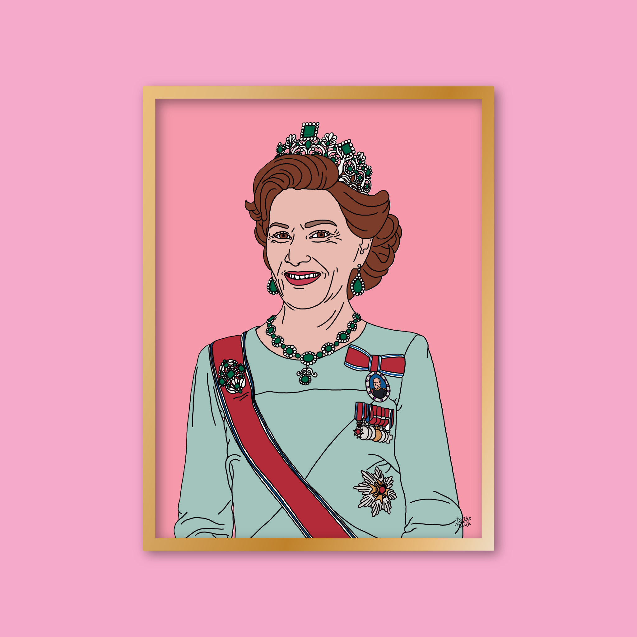 Lagersalg: Kongelige portrett