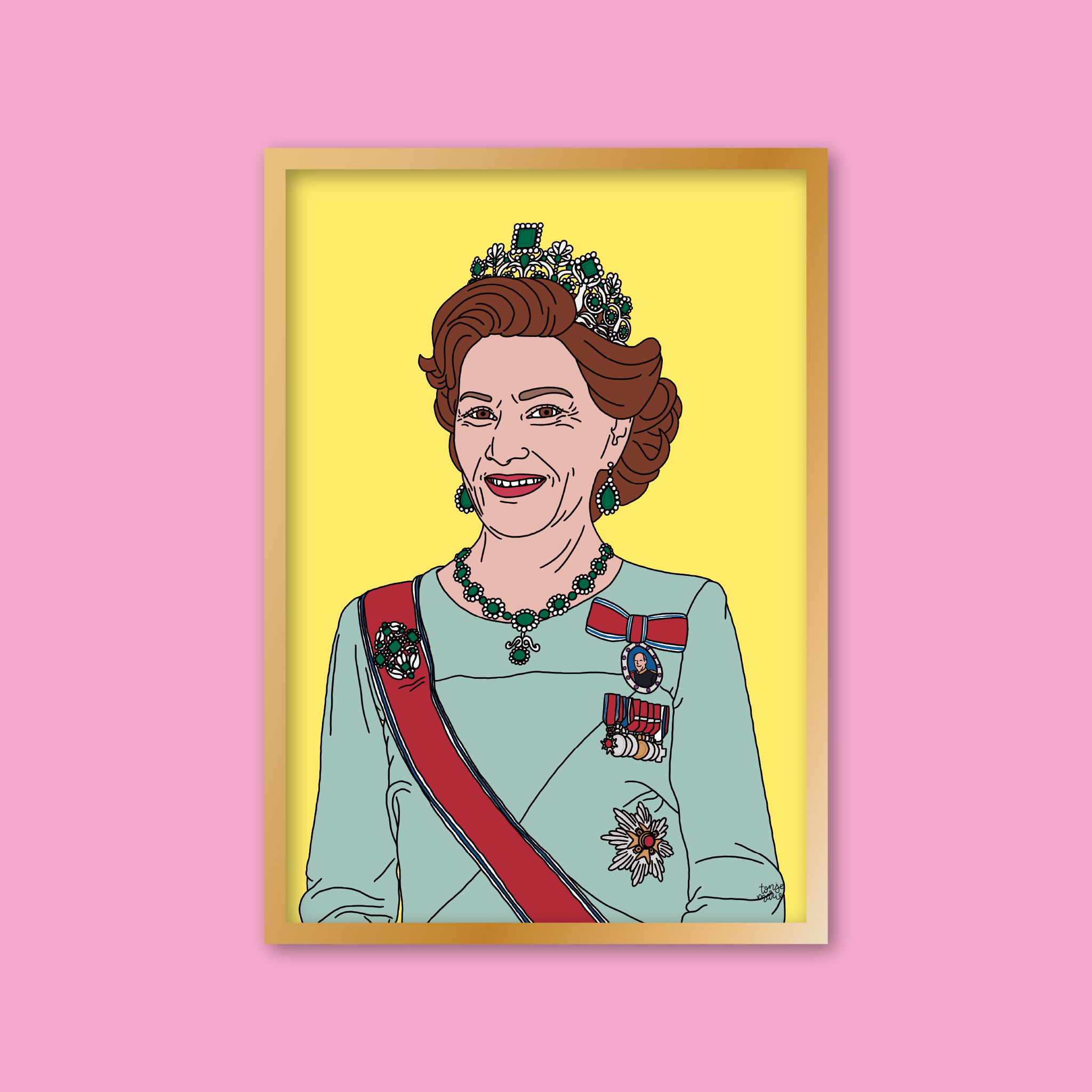 Lagersalg: Kongelige portrett