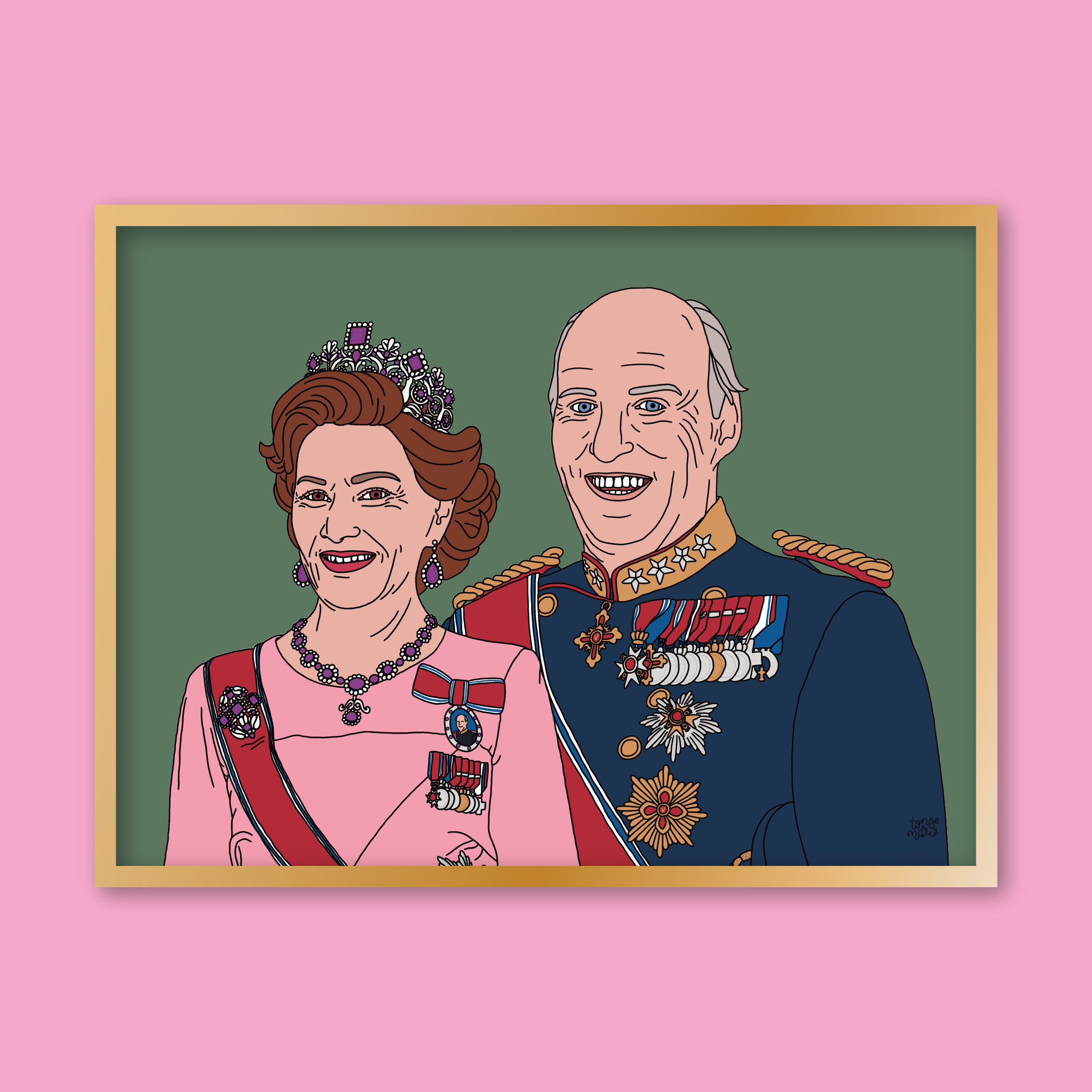 Lagersalg: Kongelige portrett