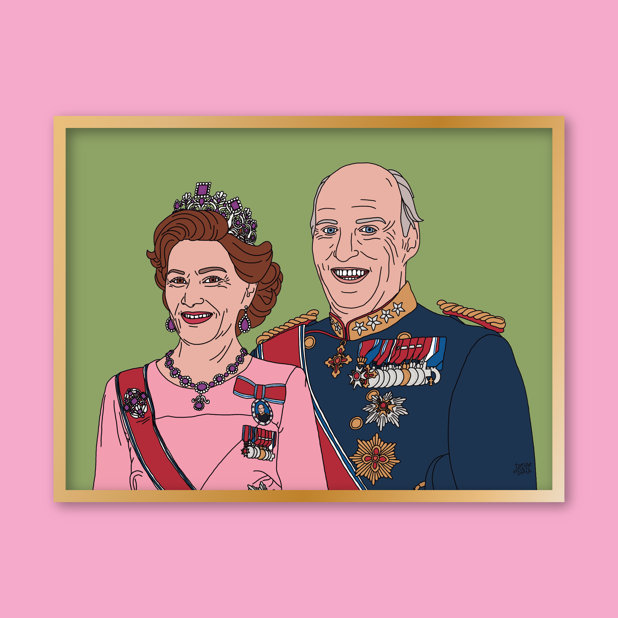 Lagersalg: Kongelige portrett