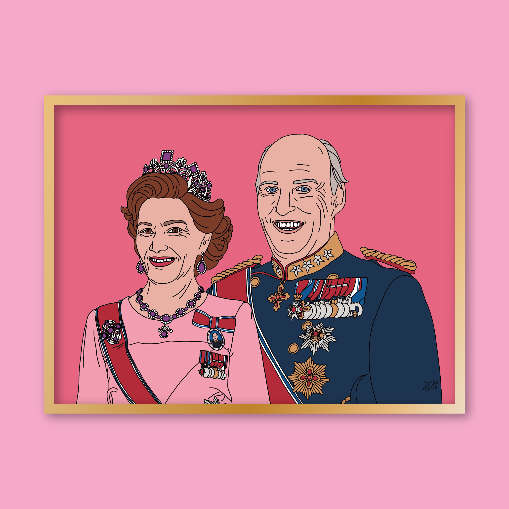 Lagersalg: Kongelige portrett