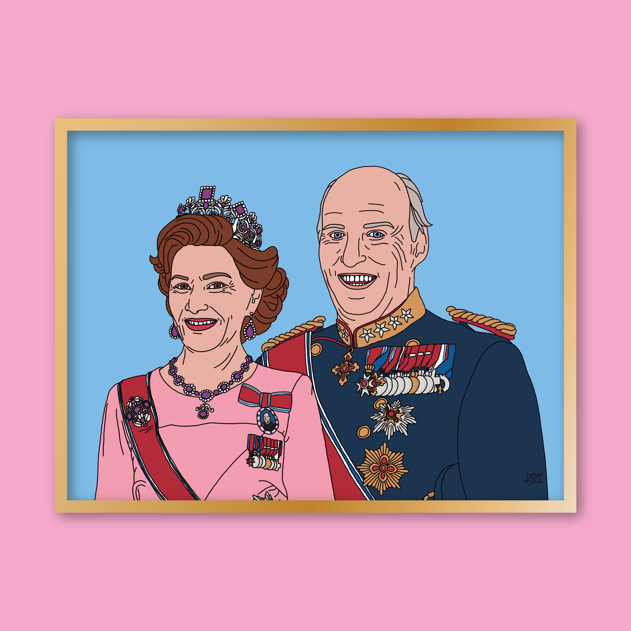 Lagersalg: Kongelige portrett