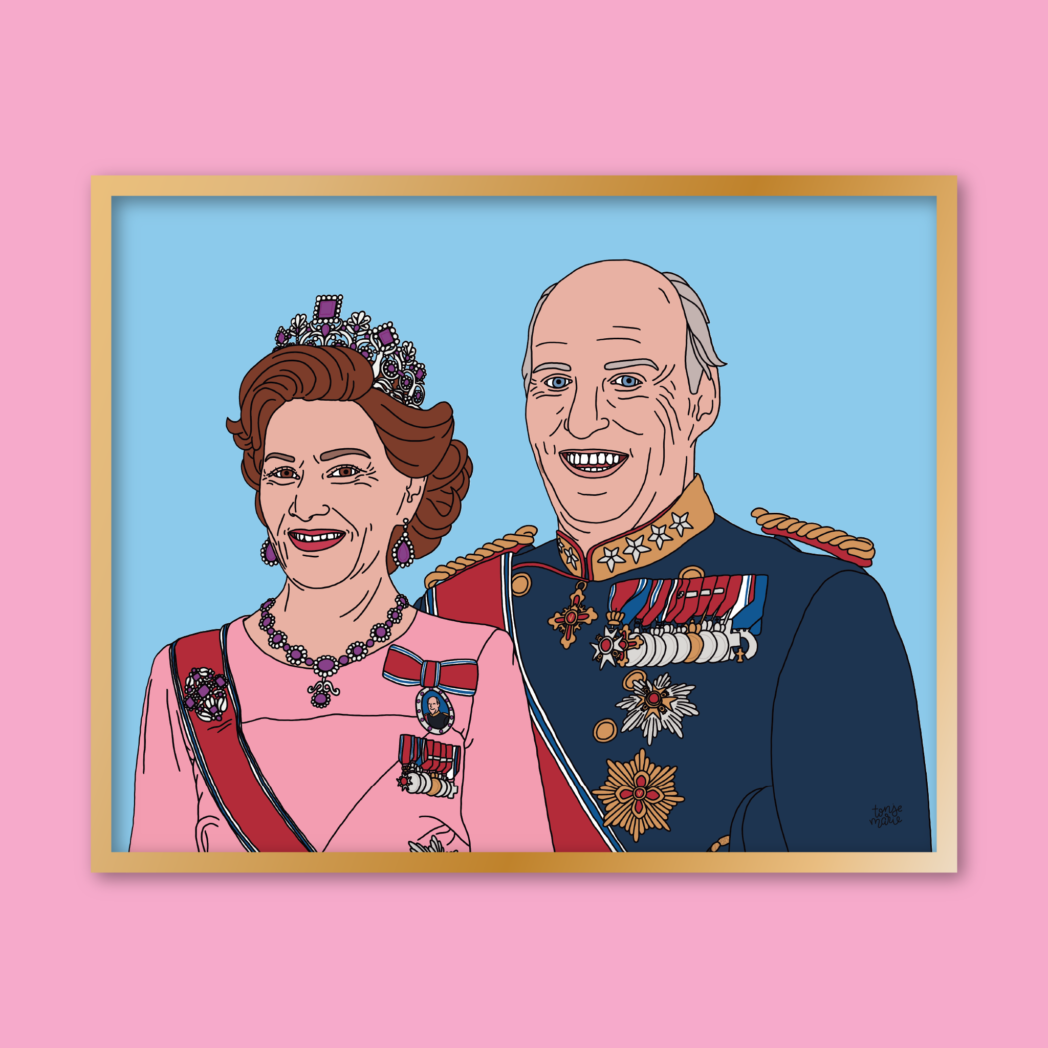 Lagersalg: Kongelige portrett