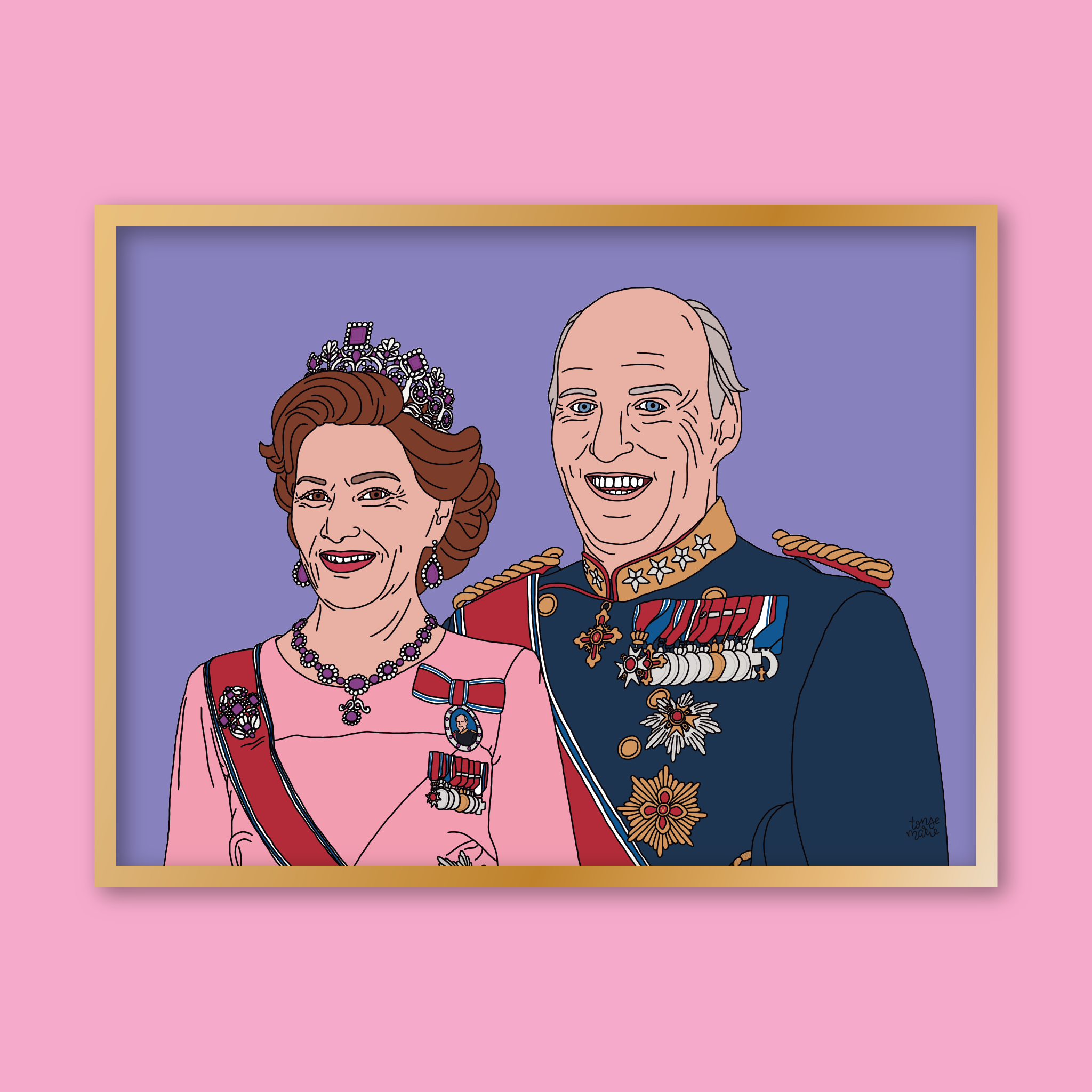 Lagersalg: Kongelige portrett