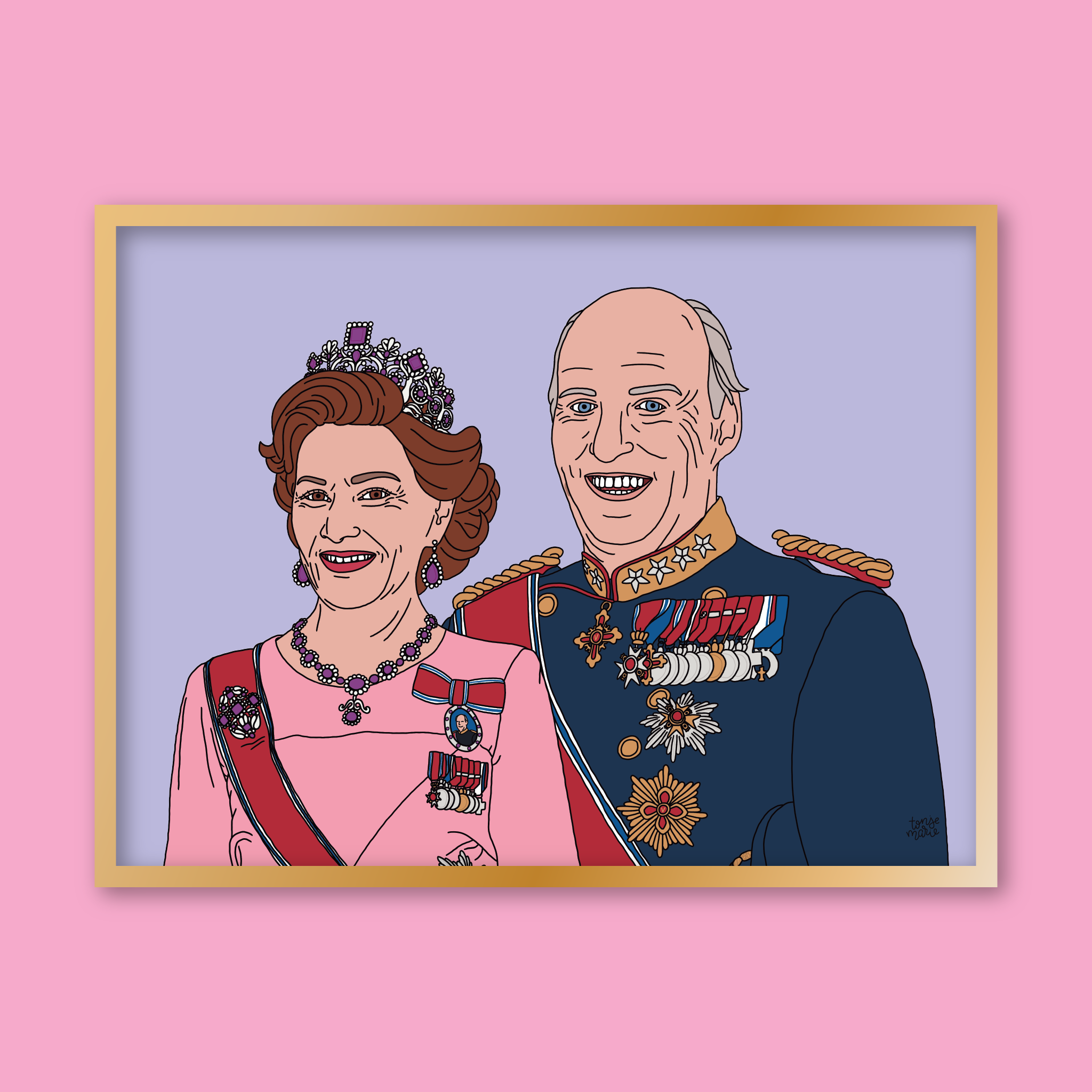 Lagersalg: Kongelige portrett