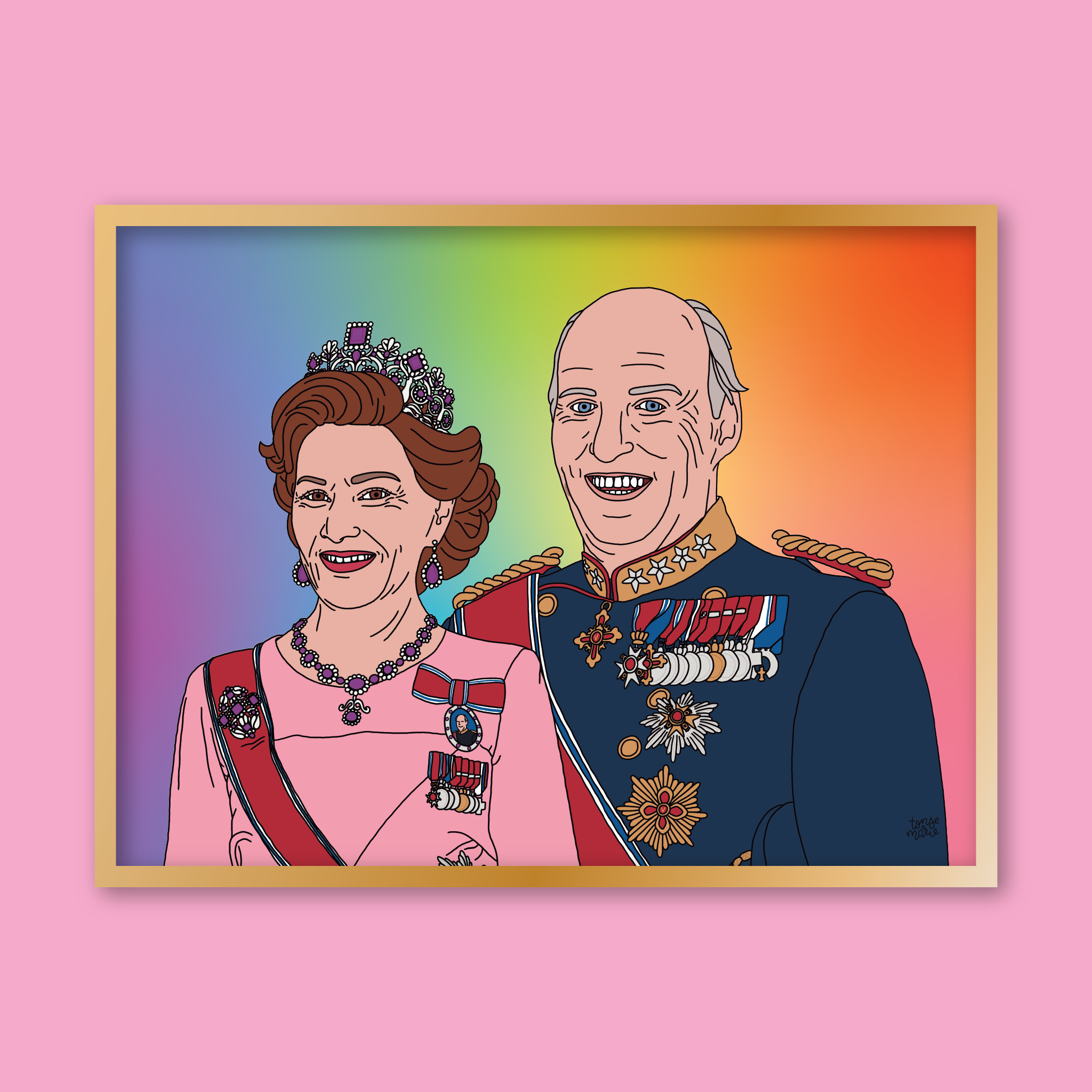 Lagersalg: Kongelige portrett