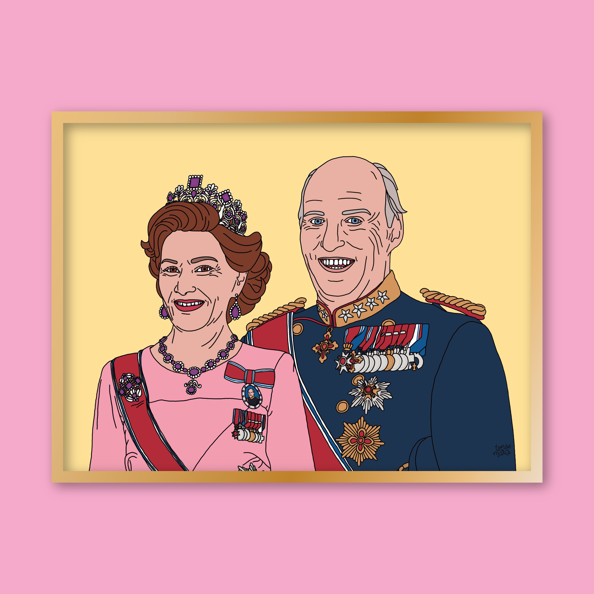 Lagersalg: Kongelige portrett