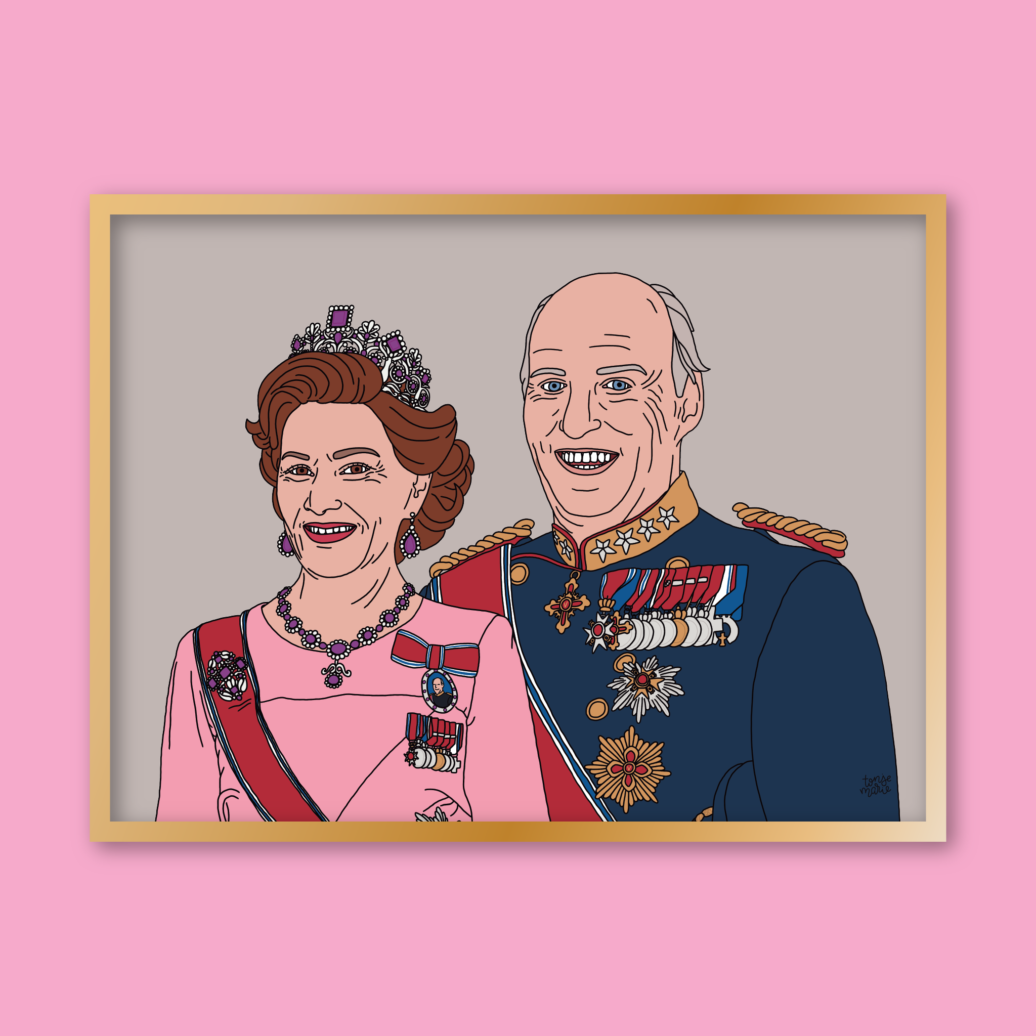 Lagersalg: Kongelige portrett