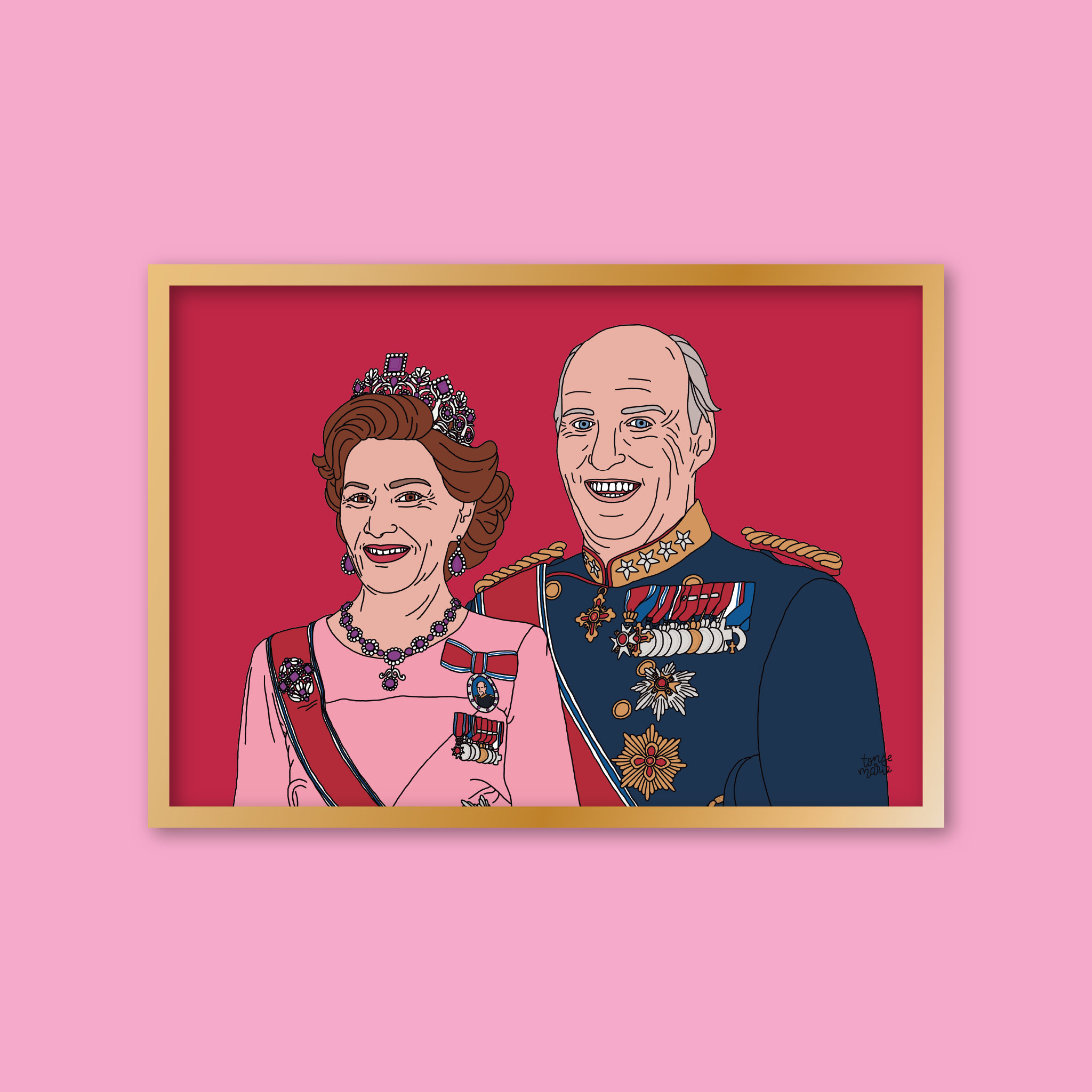 Lagersalg: Kongelige portrett