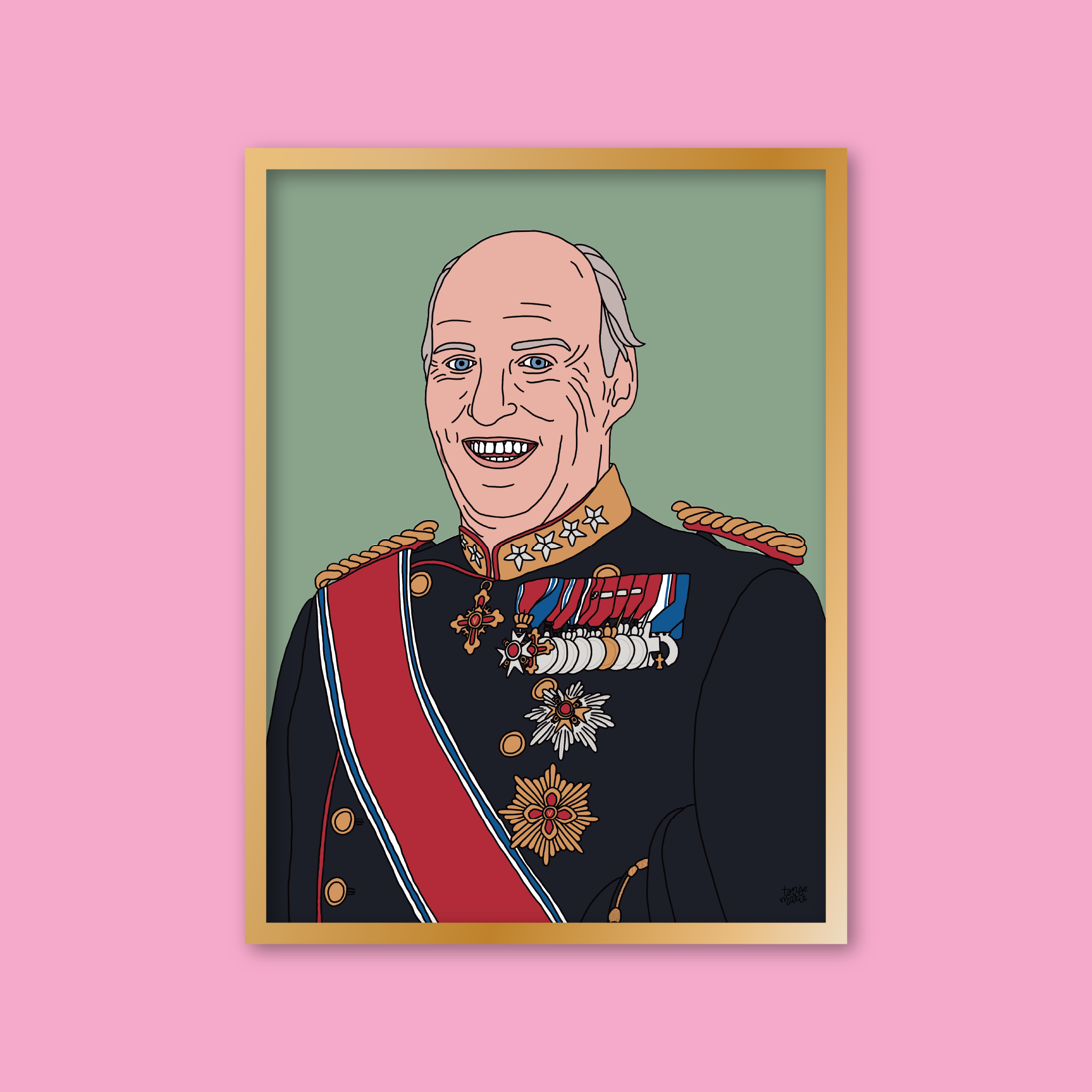 Lagersalg: Kongelige portrett