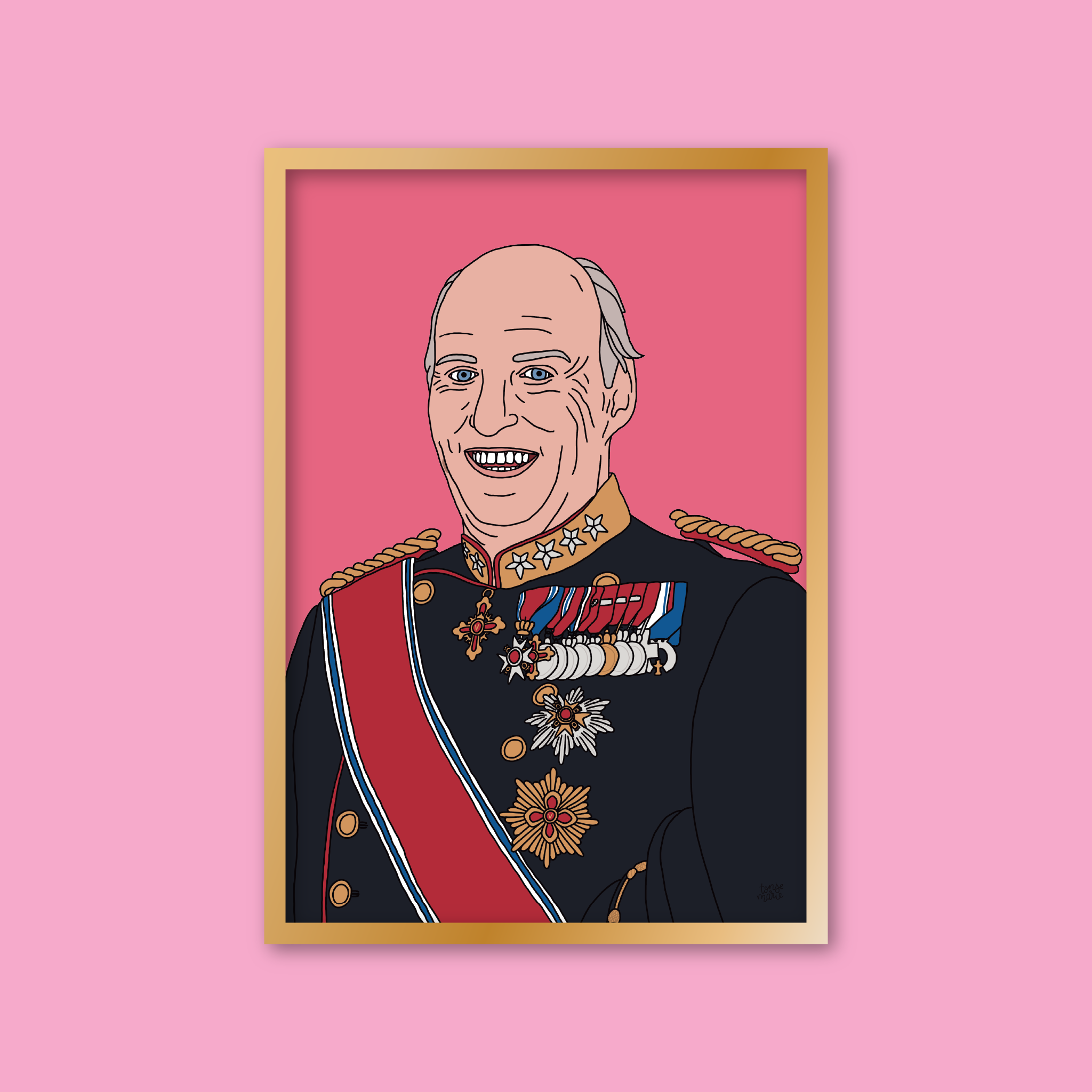 Lagersalg: Kongelige portrett