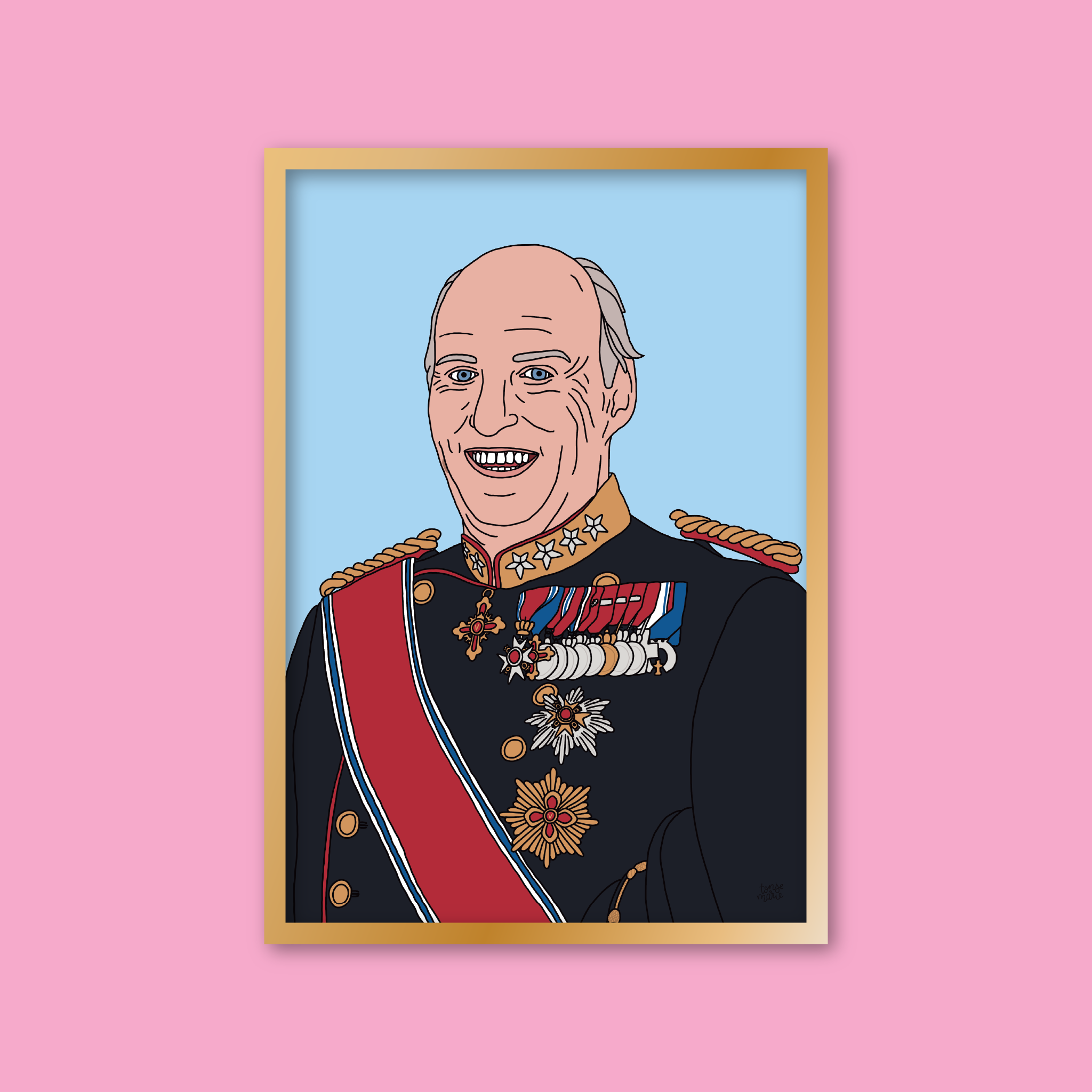 Lagersalg: Kongelige portrett