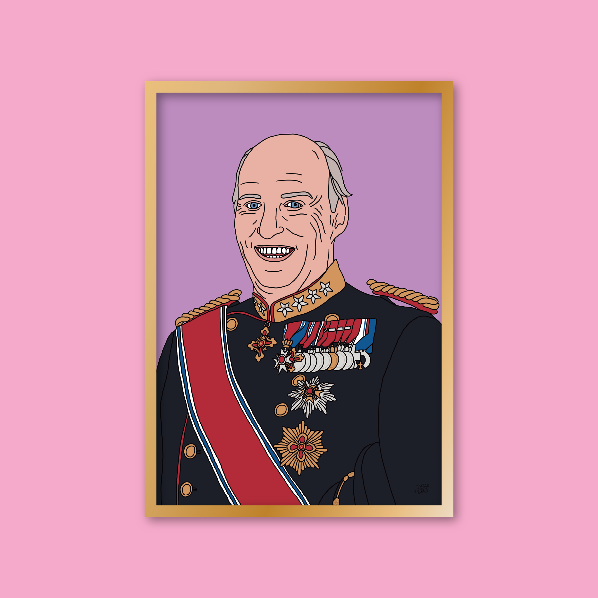 Lagersalg: Kongelige portrett