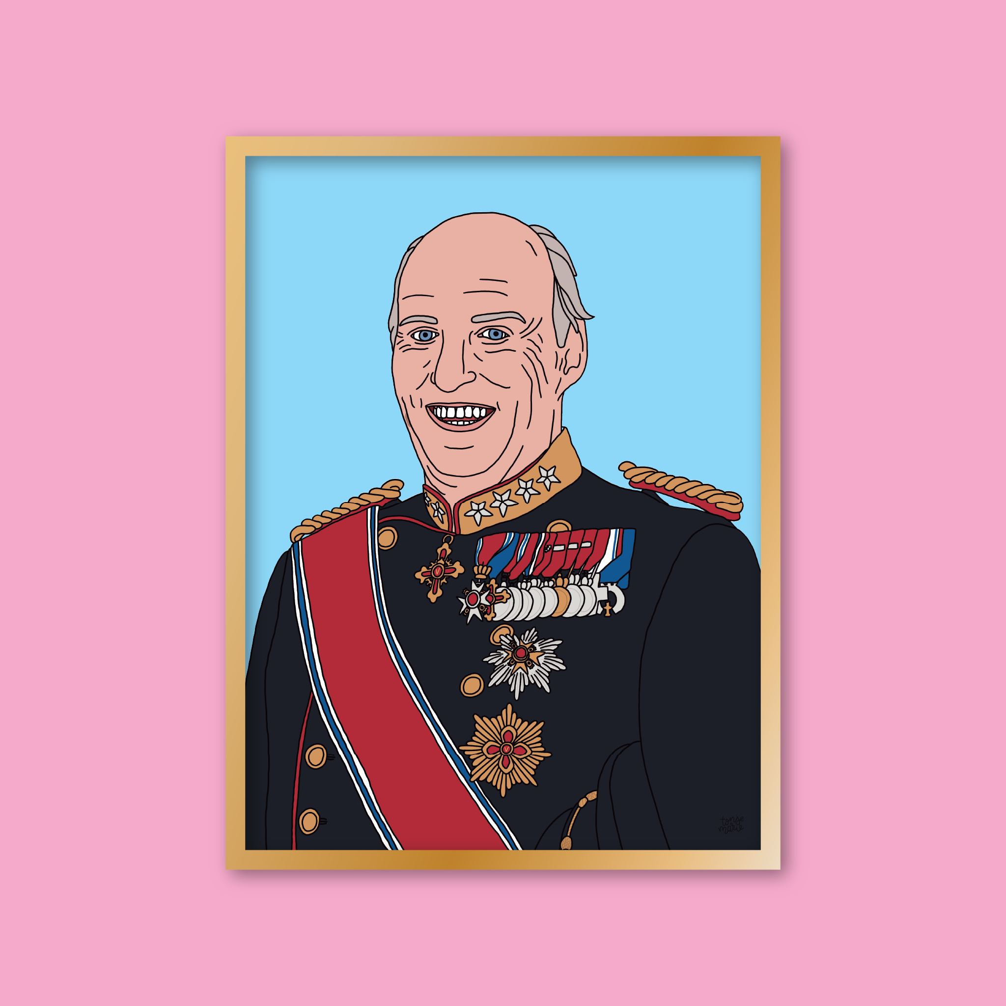 Lagersalg: Kongelige portrett