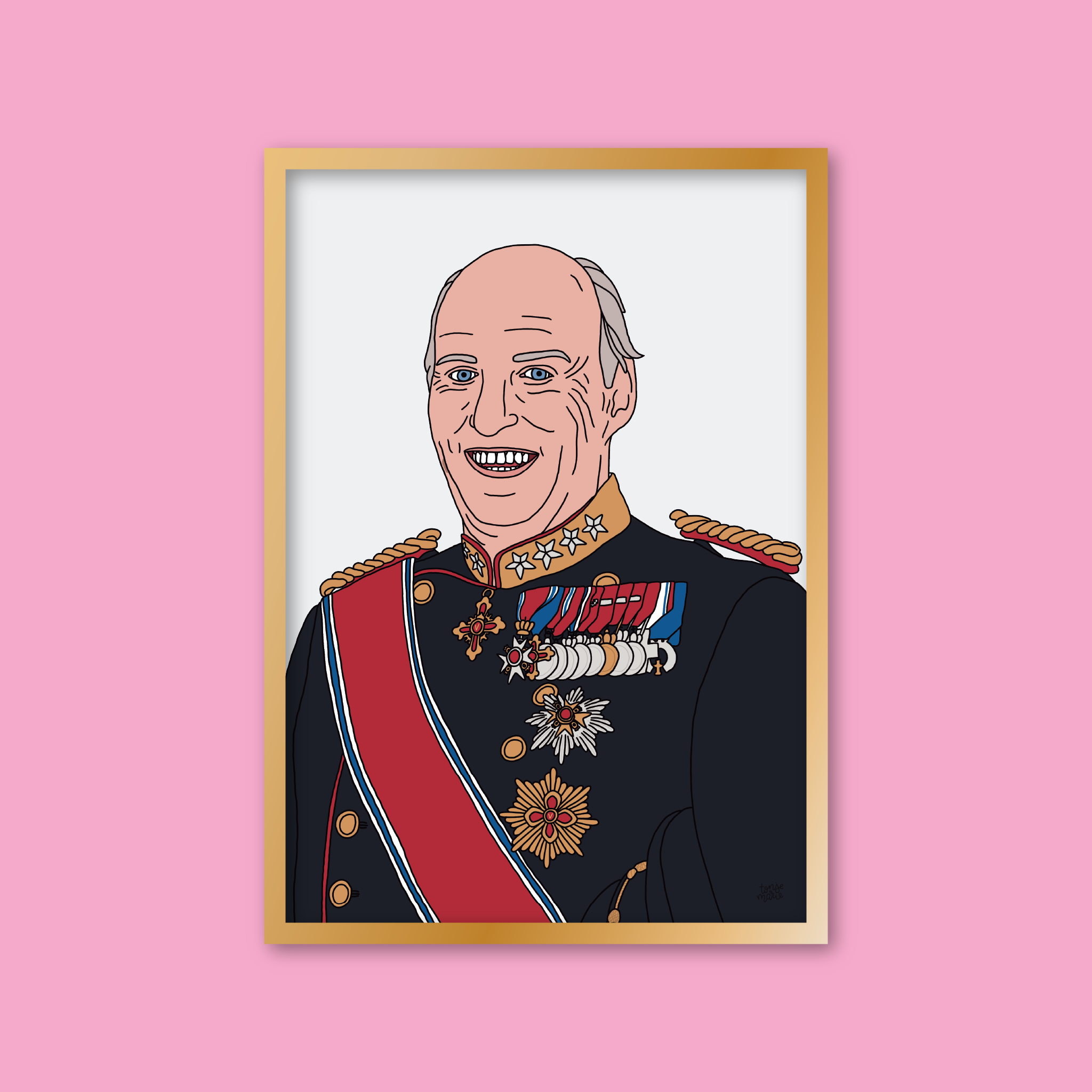 Lagersalg: Kongelige portrett