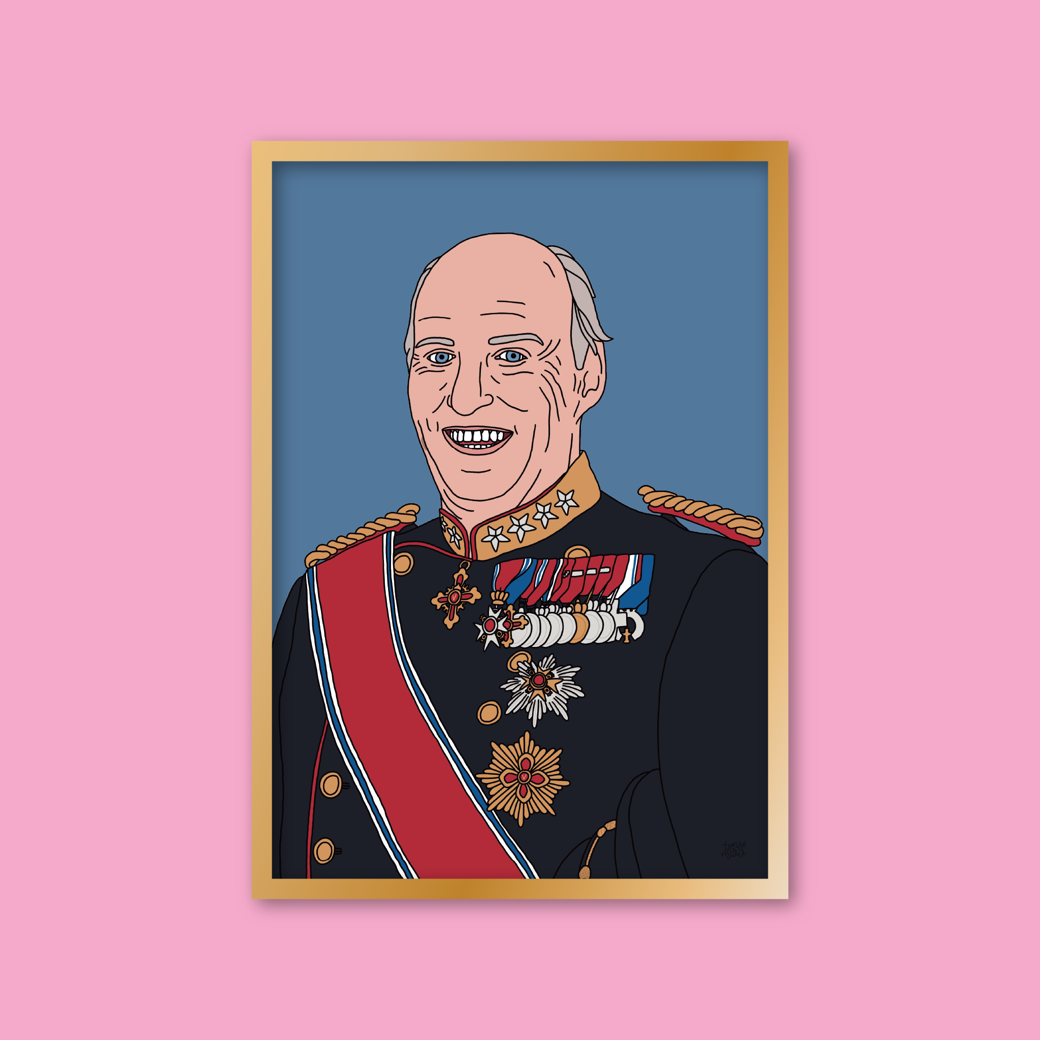 Lagersalg: Kongelige portrett