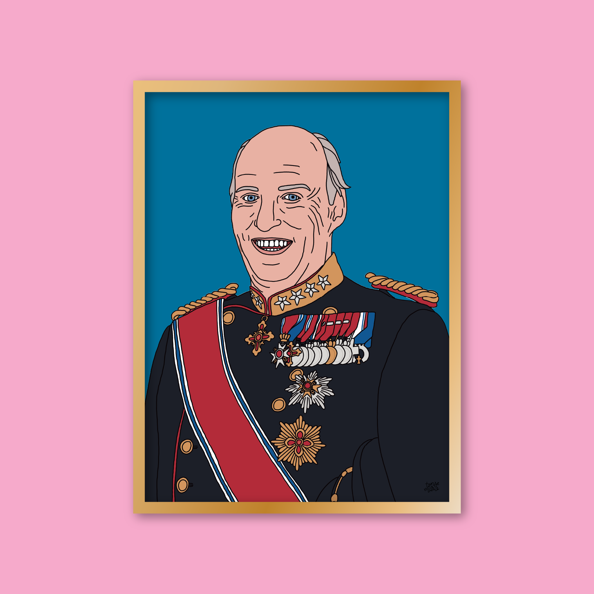 Lagersalg: Kongelige portrett