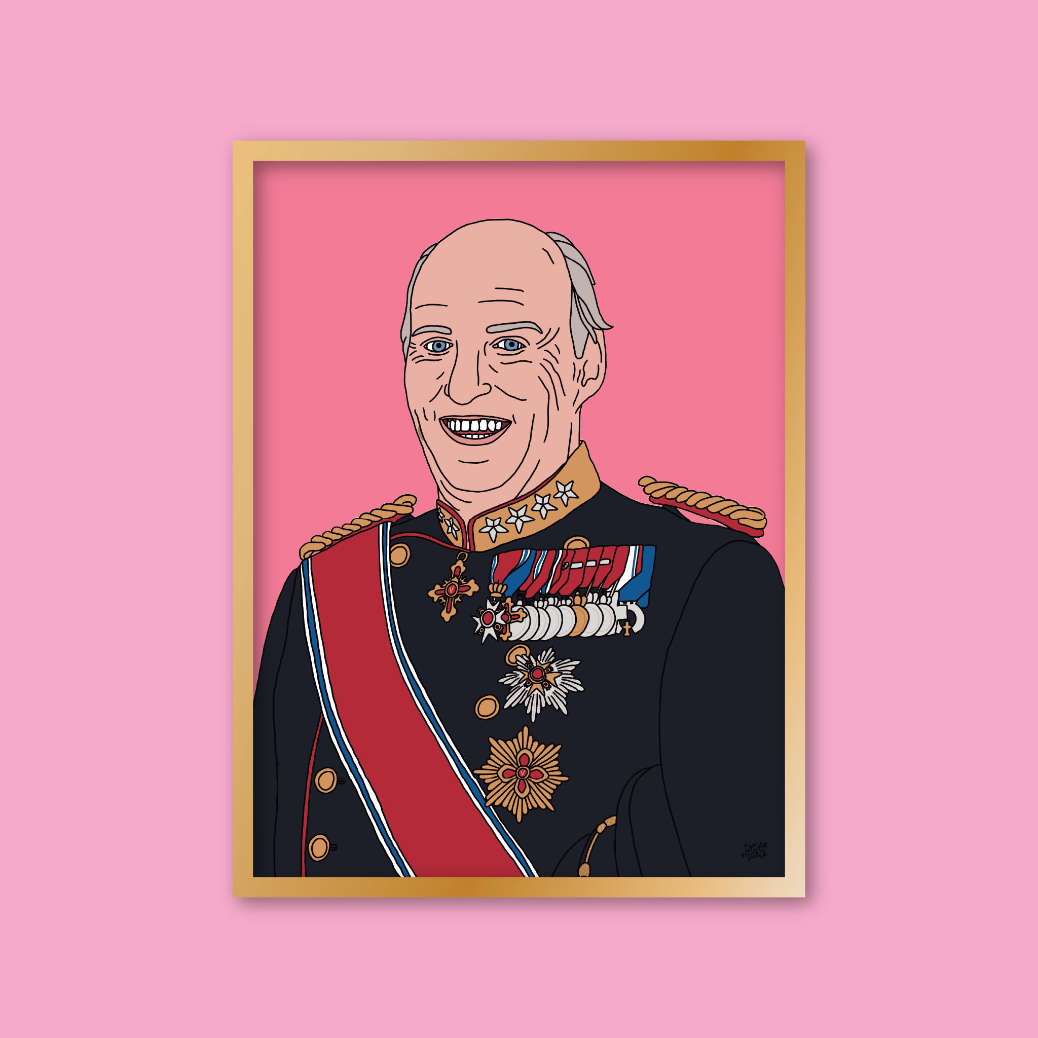 Lagersalg: Kongelige portrett