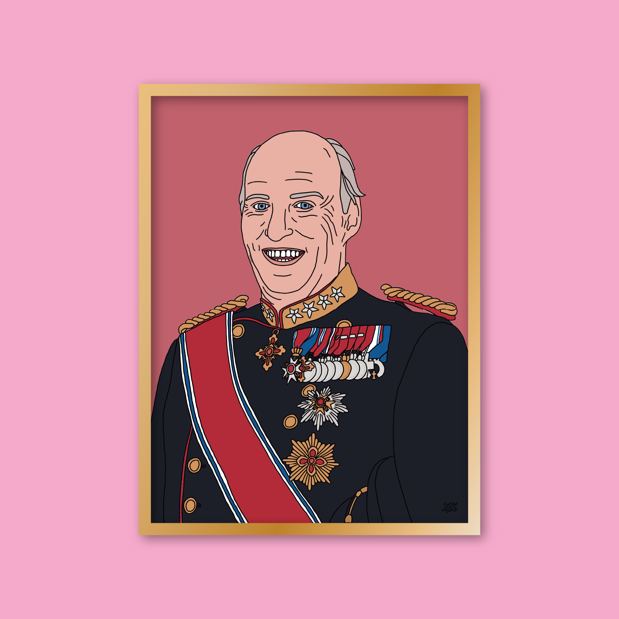 Lagersalg: Kongelige portrett