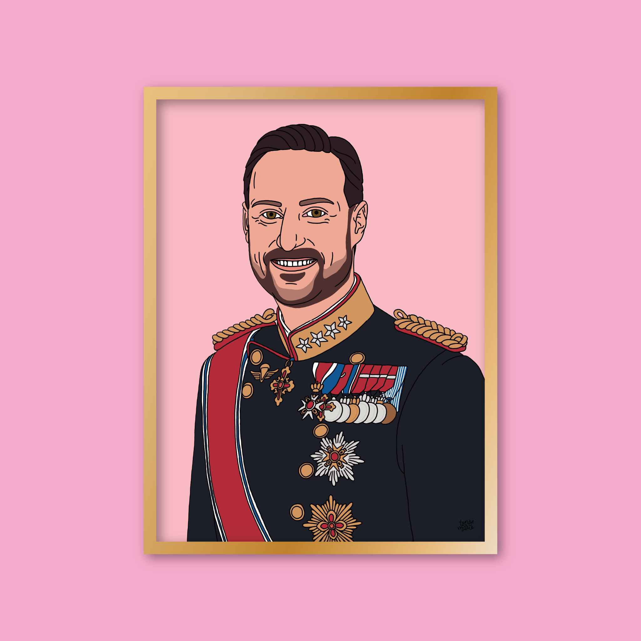 Lagersalg: Kongelige portrett