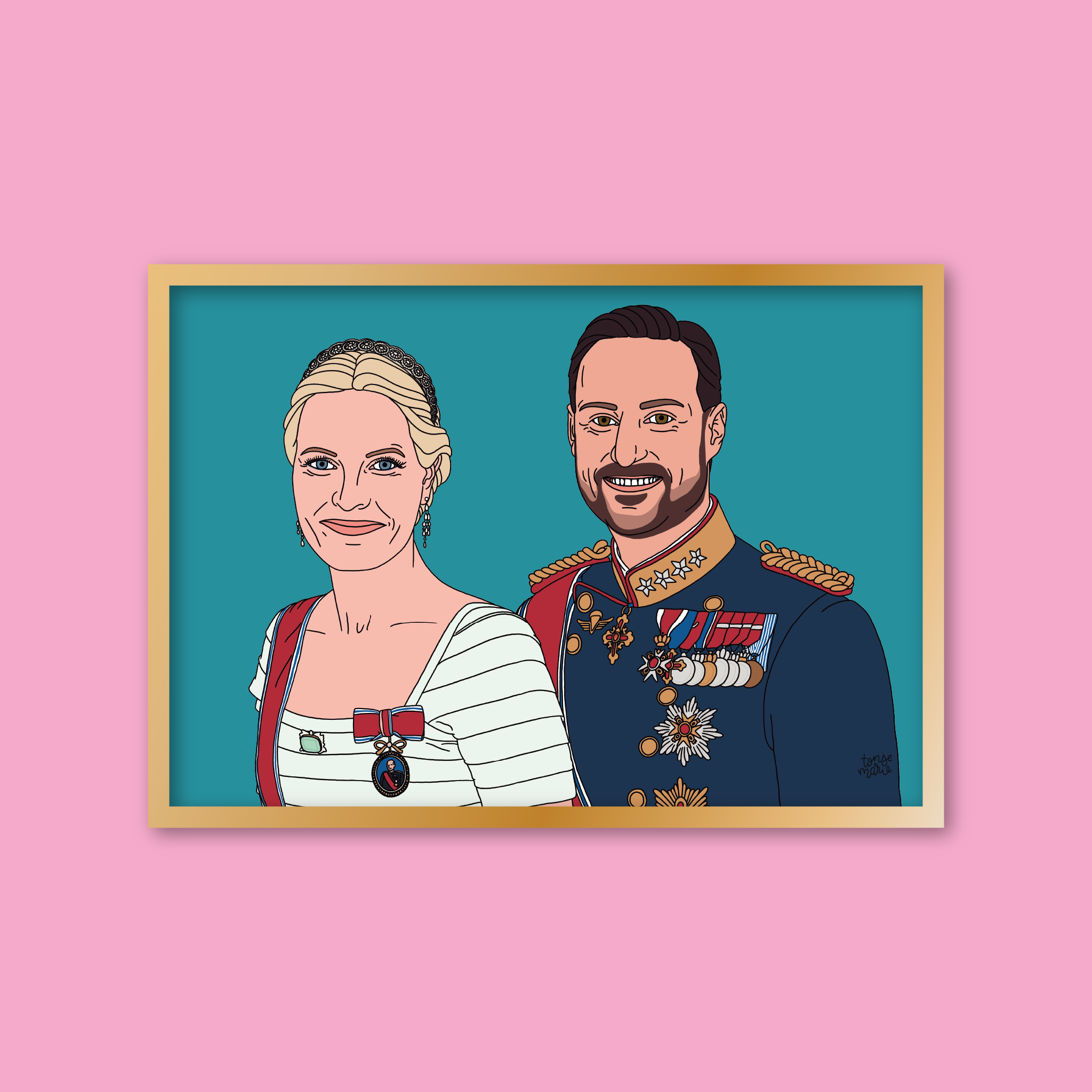 Lagersalg: Kongelige portrett