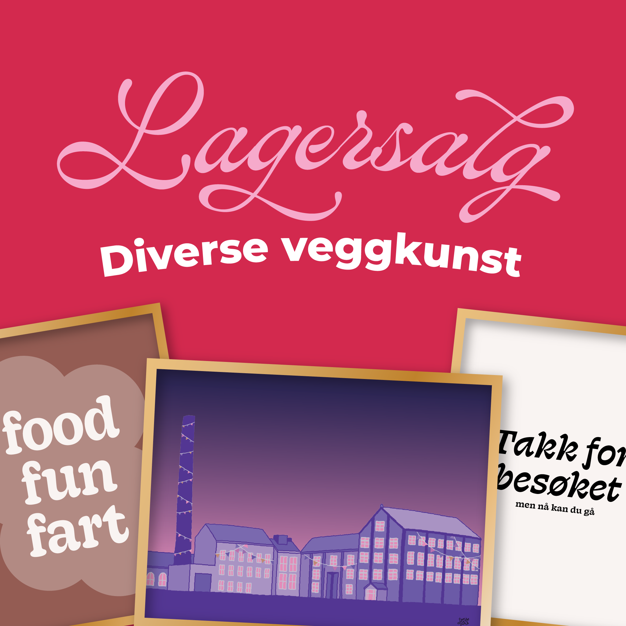 Lagersalg: Diverse veggkunst