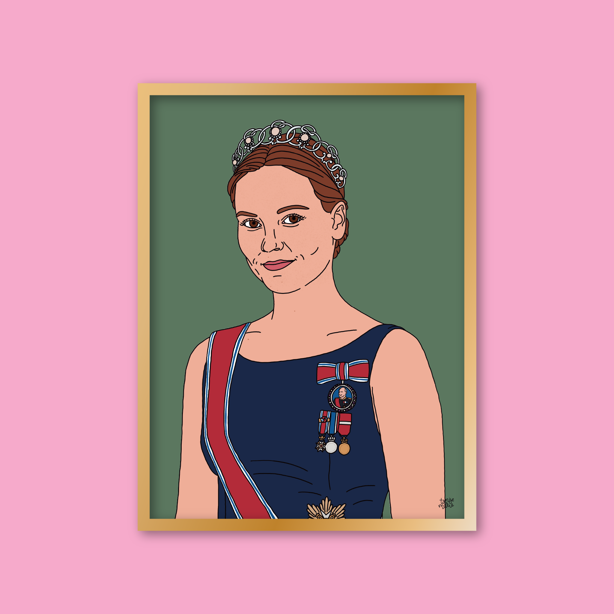 Lagersalg: Kongelige portrett